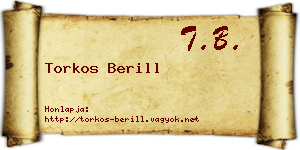 Torkos Berill névjegykártya